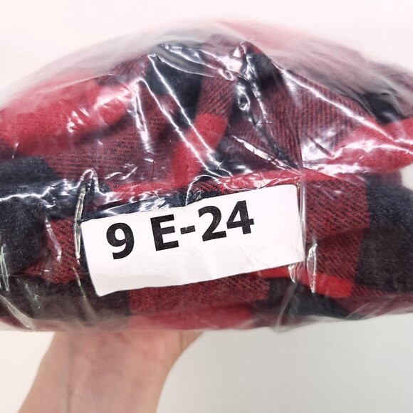 Madewell Flannel Shirt Button Up Red Buffalo Plaid Long Sleeve Size Small Boxy - Picture 13 of 13